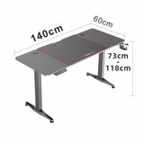 Desks: Gaming Standing Desk Home Office Lift Electric Height Adjustable Sit To Stand Motorized Standing Desk 1160