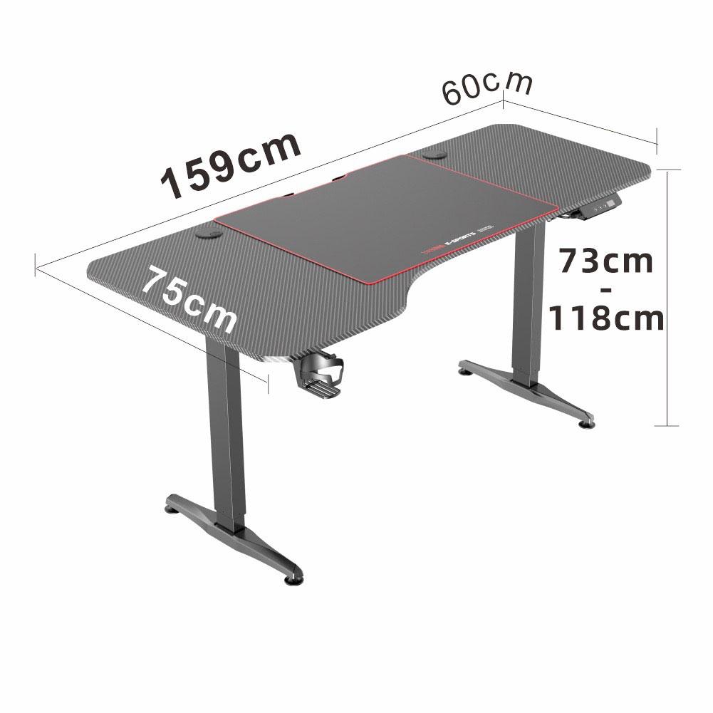 Desks: Gaming Standing Desk Home Office Lift Electric Height Adjustable Sit To Stand Motorized Standing Desk 1460