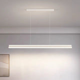Ceiling Lights: Modern Minimalist Trapezoid Pendant Light Adjustable LED Bar Light White