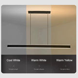Ceiling Lights: Modern Minimalist Trapezoid Pendant Light Adjustable LED Bar Light White