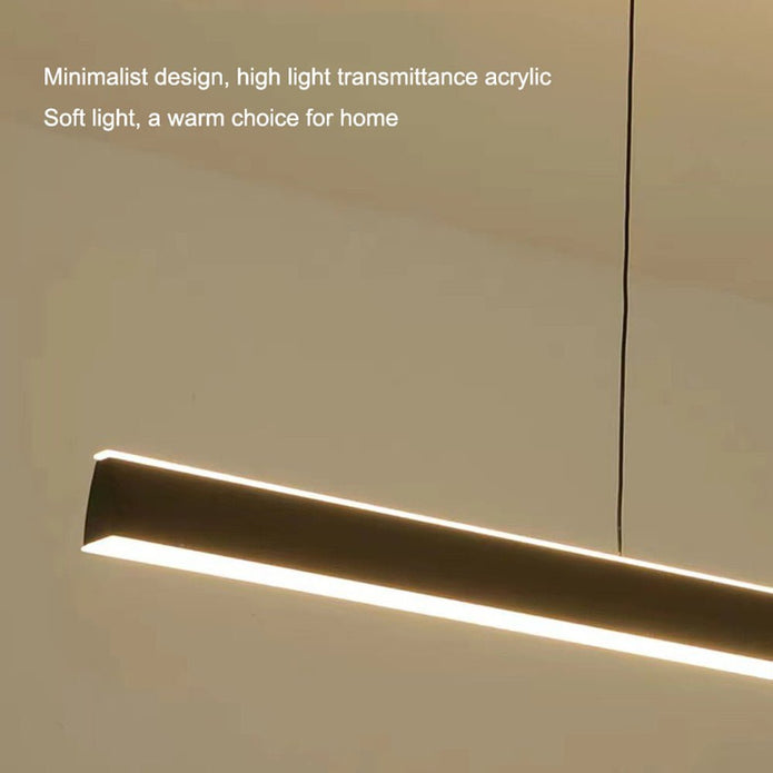 Ceiling Lights: Modern Minimalist Trapezoid Pendant Light Adjustable LED Bar Light White