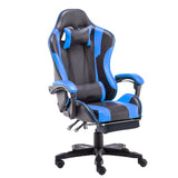 Gaming Chairs: Gaming Chair Office Computer Seating Racing PU Executive Racer Recliner Large Blue