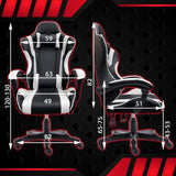Gaming Chairs: Gaming Chair Office Computer Seating Racing PU Executive Racer Recliner Large Blue