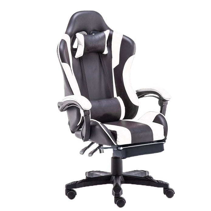 Gaming Chairs: Gaming Chair Office Computer Seating Racing PU Executive Racer Recliner Large Blue