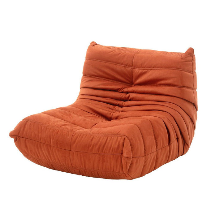Sofas & Sofa Beds: High Back Single Fireside Togo Sofa Chair Cozy Lounge Chair with Ottoman High Density Sponge Multiple Colors Comfortable and Durable (Green)