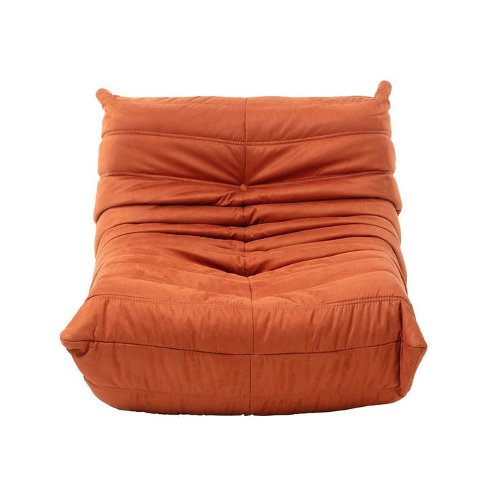 Sofas & Sofa Beds: High Back Single Fireside Togo Sofa Chair Cozy Lounge Chair with Ottoman High Density Sponge Multiple Colors Comfortable and Durable (Green)