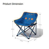 Camp Furniture: RAZOJESS Moon Chair for Outdoor Camping Fishing Picnic Blue