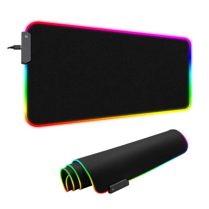 Desk Accessories: LED Gaming Mouse Pad Large RGB Extended Mousepad Keyboard Desk Anti-slip Mat