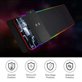 Mouse & Accessories: RGB Wireless 15W Oversized Charger Mouse Pad 800x300 MM Gaming Mouse Pad