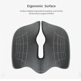 Office & Desk Chairs: Premium Memory Foam Seat Cushion Coccyx Orthopedic Back Pain Relief Chair Pillow Office Dark Grey