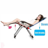 Outdoor Chairs: Kingsize Outdoor Folding Reclining Garden Beach Chair Sun Lounger Deck Recliner Silver Color