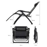 Outdoor Chairs: Kingsize Outdoor Folding Reclining Garden Beach Chair Sun Lounger Deck Recliner Silver Color