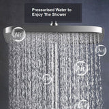 Shower Accessories: Geobella S31 Luxury Shower System Hot Cold Mixer Shower Set Bathroom Thermostatic SPA Rainfall Bath Tap Bathtub Wall Mount LED Digital Faucet