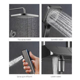 Shower Accessories: Geobella S31 Luxury Shower System Hot Cold Mixer Shower Set Bathroom Thermostatic SPA Rainfall Bath Tap Bathtub Wall Mount LED Digital Faucet