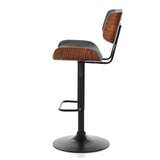 Table & Bar Stools: SERENITà European Wooden Black Modern Bar Stools Swivel Bar Stool Chair Counter Height Bar(Black)stool with 360 Degree Swivel Seat