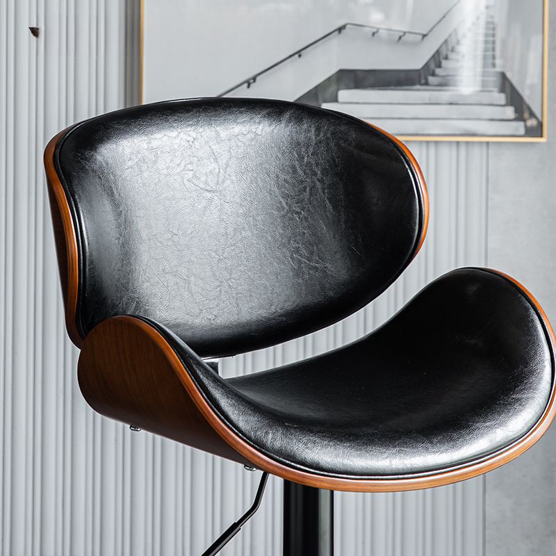 Table & Bar Stools: SERENITà European Black Modern Bar Stools Swivel Bar Stool Chair Counter Height Barstool with 360 Degree Swivel Seat