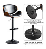 Table & Bar Stools: SERENITà European Black Modern Bar Stools Swivel Bar Stool Chair Counter Height Barstool with 360 Degree Swivel Seat