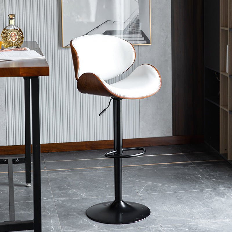 Table & Bar Stools: SERENITà European White Modern Bar Stools Swivel Bar Stool Chair Counter Height Barstool with 360 Degree Swivel Seat