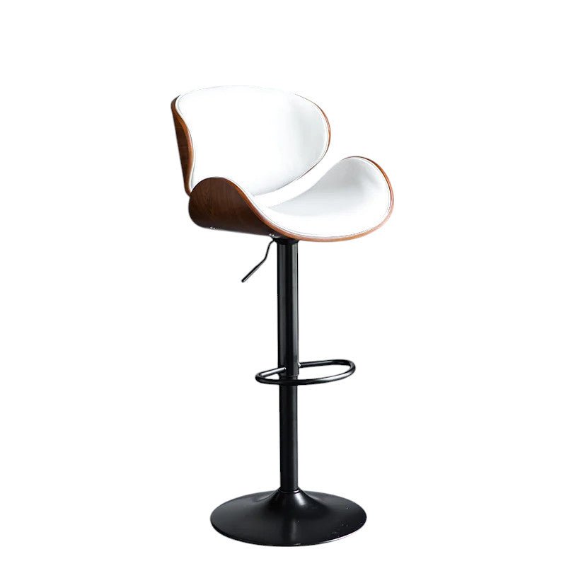 Table & Bar Stools: SERENITà European White Modern Bar Stools Swivel Bar Stool Chair Counter Height Barstool with 360 Degree Swivel Seat