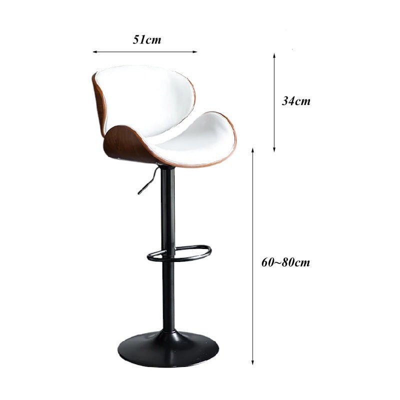 Table & Bar Stools: SERENITà European White Modern Bar Stools Swivel Bar Stool Chair Counter Height Barstool with 360 Degree Swivel Seat