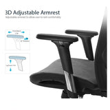 Office & Desk Chairs: Sihoo M57 Ergonomic Office Chair, Computer Chair Desk Chair High Back Chair Breathable,3D Armrest and Lumbar Support Grey without Footrest