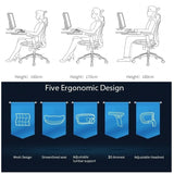 Office & Desk Chairs: Sihoo M57 Ergonomic Office Chair, Computer Chair Desk Chair High Back Chair Breathable,3D Armrest and Lumbar Support Grey without Footrest