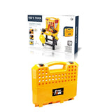 Outdoor Play Equipment: Toy Power Workbench, Kids Power Tool Bench Construction Set with Tools and Electric Drill