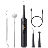 Automotive Decor: Electric Ultrasonic Dental Tartar Plaque Calculus Tooth Remover Set Kits Cleaner with LED Screen