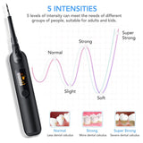 Automotive Decor: Electric Ultrasonic Dental Tartar Plaque Calculus Tooth Remover Set Kits Cleaner with LED Screen