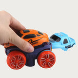 Ride On Cars: Changeable Track In The Dark Track with LED Light-Up Race Car Flexible Track Toy 184