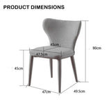 Kitchen & Dining Chairs: VELLUTO Modern Kitchen Dining Room Chairs Faux Leather Flannel Accent Chairs Metal Vanity Lounge Chair with Back for Living Room Set of 2(Brown)