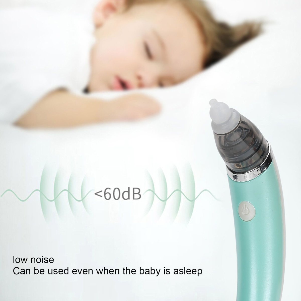 Baby Health & Grooming Kits: Baby Nasal Aspirator Electric Safe Hygienic Nose Cleaner Snot Sucker For baby (Green)