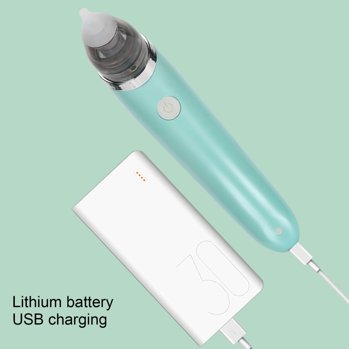 Baby Health & Grooming Kits: Baby Nasal Aspirator Electric Safe Hygienic Nose Cleaner Snot Sucker For baby (Green)