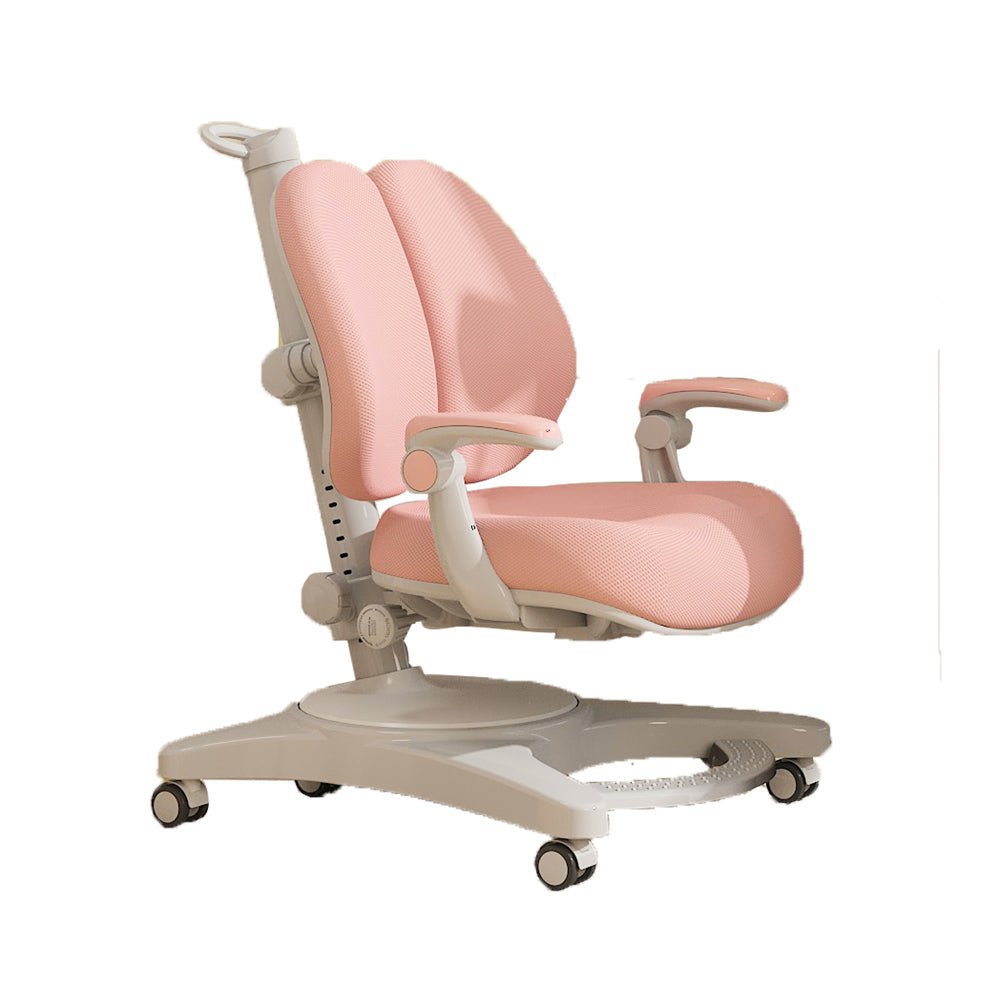 Office & Desk Chairs: Solid Rubber Wood Height Adjustable Children Kids Ergonomic Pink Study Desk Chair 120cm AU