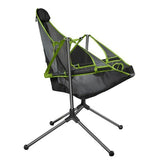 Arm Chairs & Recliners: Camping Chair Foldable Swing Luxury Recliner Relaxation Swinging Comfort Lean Back Outdoor Folding Chair Outdoor Freestyle Portable Folding Rocking Chair Grey