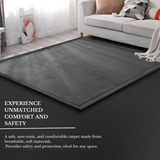 Dog Beds: Soft Touch Ultra Plush Memory Foam Tatami Stone Grey Mat - 200 X 300 CM