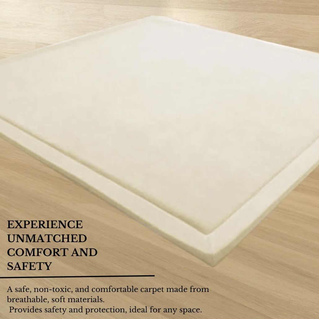 Dog Beds: Soft Touch Ultra Plush Memory Foam Tatami Soft Ivory Mat - 200 X 300 CM