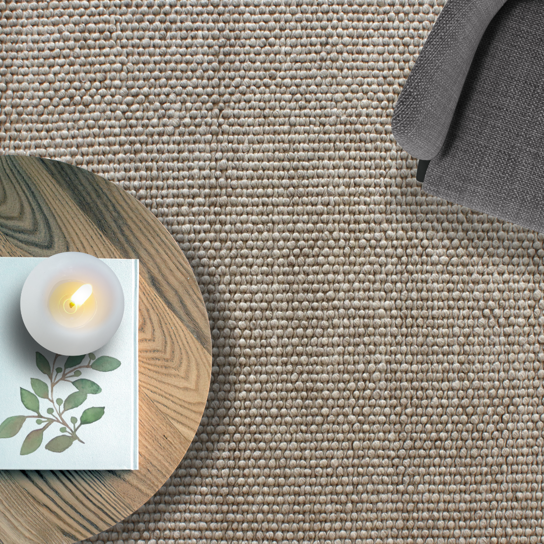 Floor Rugs: Aura Hand Woven Loop Pile Wool Rug - 160x230
