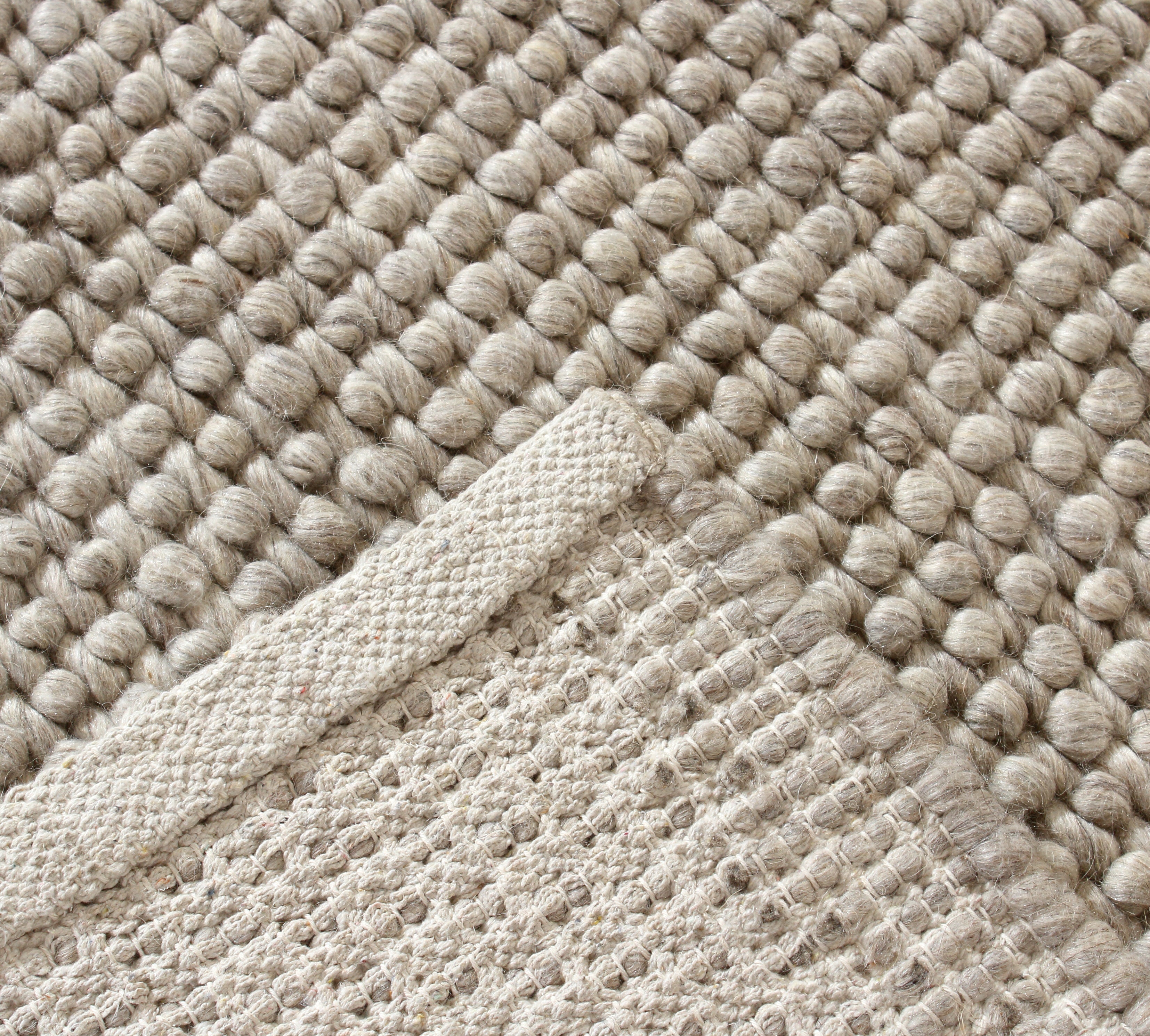 Floor Rugs: Aura Hand Woven Loop Pile Wool Rug - 160x230