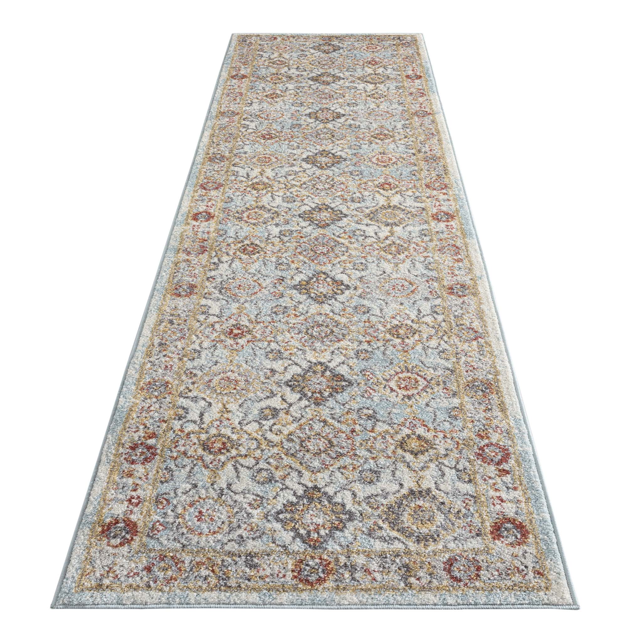 Round Rugs: Asher Country Rug - Blue - 120x170