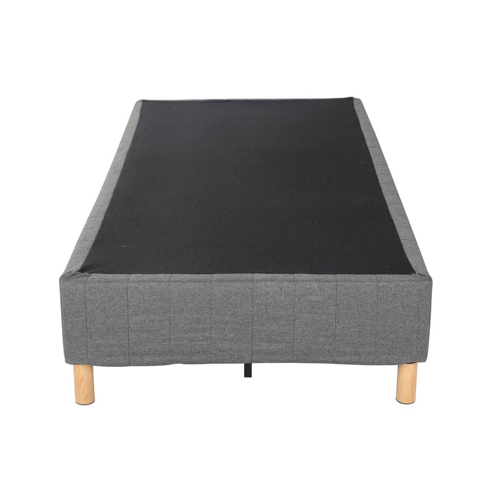 Beds & Bed Frames: Metal Bedframe Mattress Foundation (Dark Grey)  Double