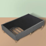 Beds & Bed Frames: Metal Bedframe Mattress Foundation (Dark Grey)  Double