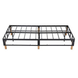 Beds & Bed Frames: Metal Bedframe Mattress Foundation (Dark Grey)  Double
