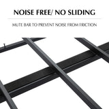 Beds & Bed Frames: Metal Bedframe Mattress Foundation (Dark Grey)  Double