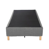 Beds & Bed Frames: Metal Bedframe Mattress Foundation (Dark Grey)  King