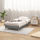 Beds & Bed Frames: Metal Bedframe Mattress Foundation (Dark Grey)  King