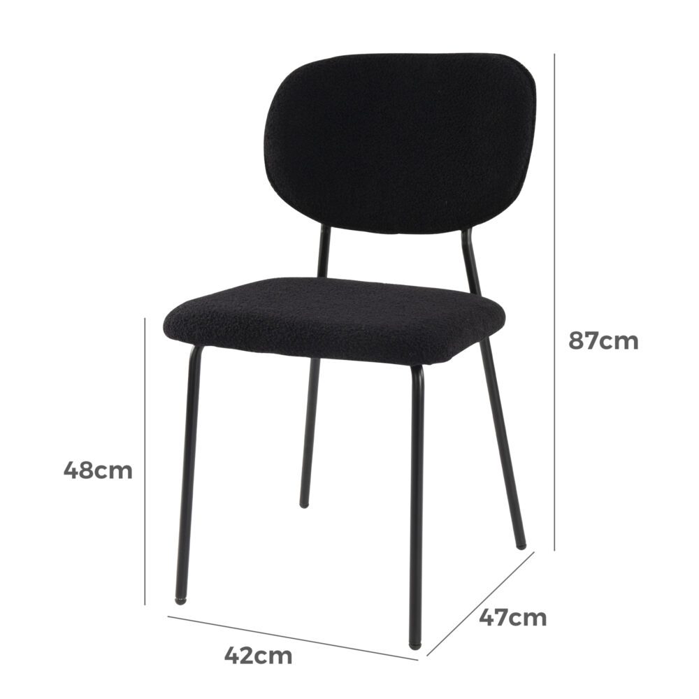 Kitchen & Dining Chairs: Charcoal Charm Armless Dining Chair Duo
