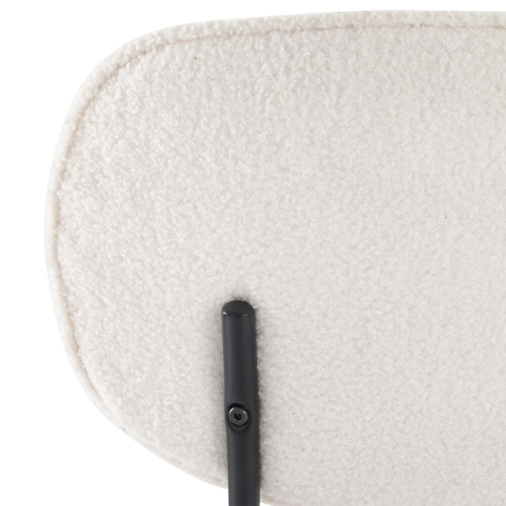 Kitchen & Dining Chairs: White Whisper Teddy Fabric Dining Duo