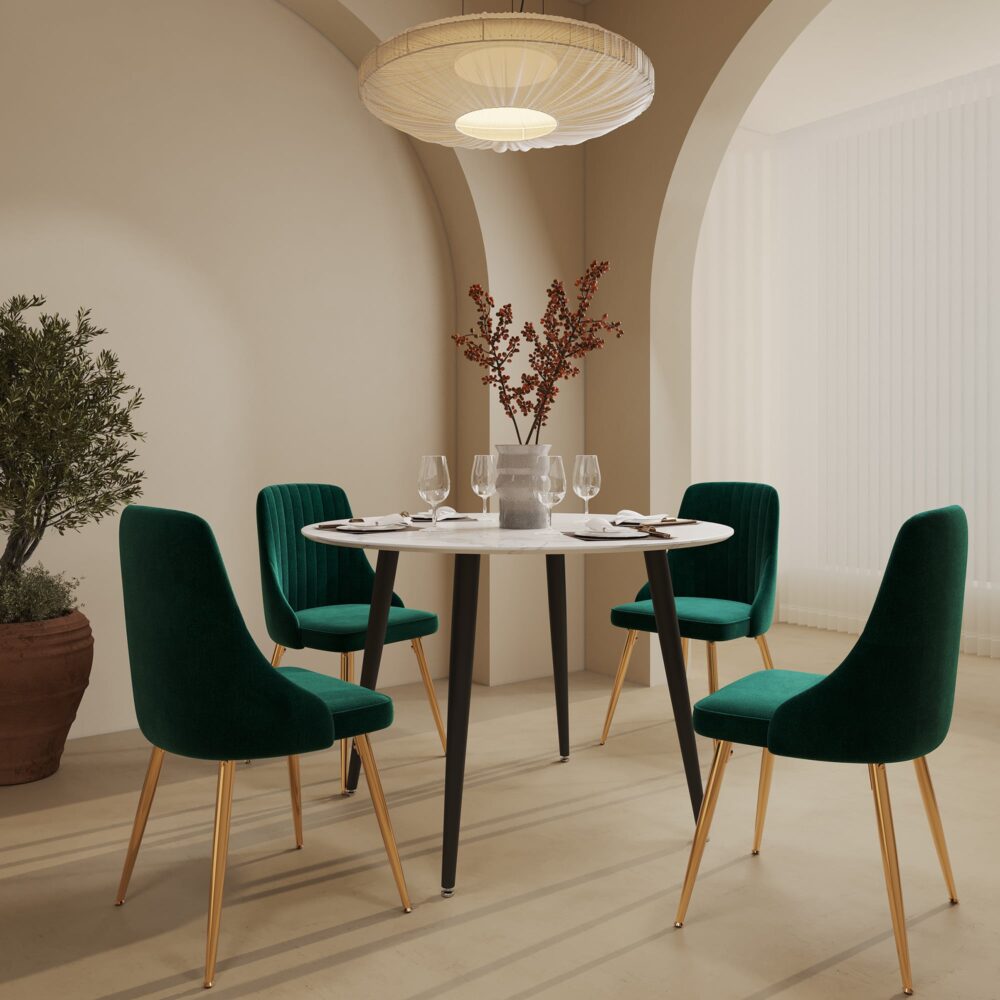 Dining Set: Velvet Elegance Dining Set