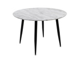 Dining Tables: Round MDF Marbling Dining Table